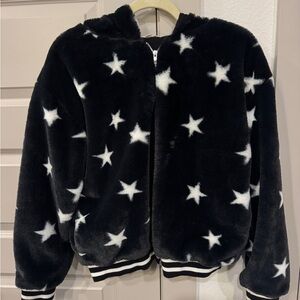Starry Black and White Women’s Jacket